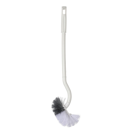 Bette Toilet Brush Toilet Brush Long Handle Plastic, with Solid Bristles for Toilet Cleaning, Deep Cleaning, White, 2 pieces