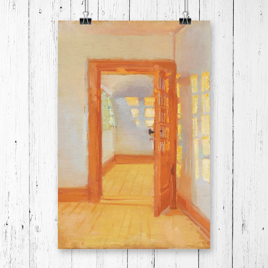 'Interior Annex' by Anna Ancher Painting Print