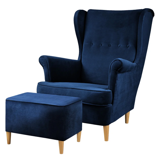 Nicastro Armchair and Footstool