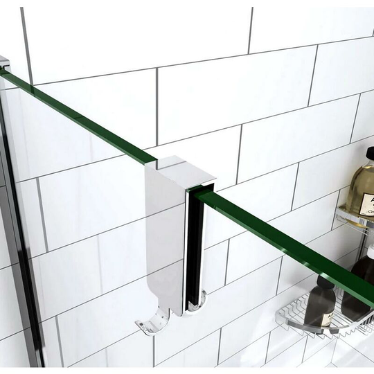 Aica Silver Chrome Bathroom Glass Screen Hook Towel Holder Bathrobe Coat Hanger Standard