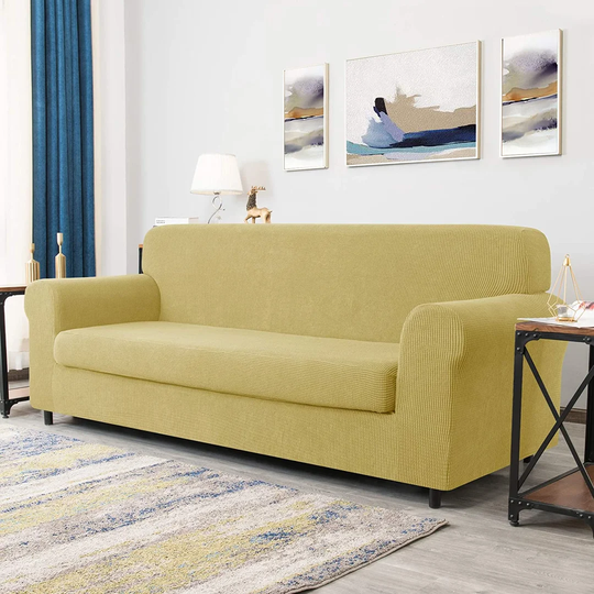 Stretch Box Cushion Sofa Slipcover with Cushion Cover