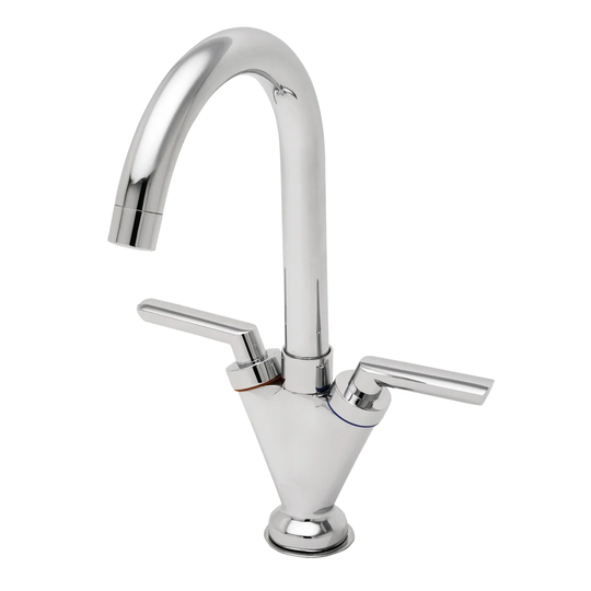 Relay Mono Double Handle Deck Mounted Sink Mixer