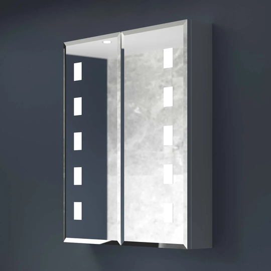 Hayden 60cm x 70cm Surface Mount Mirror Cabinet with LED Lighting