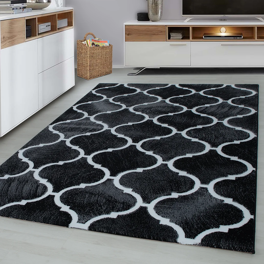 Dibenedetto Flatweave Black Rug