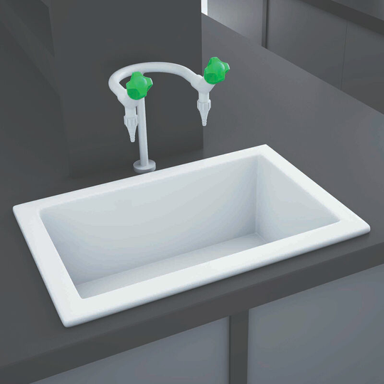 RAK Laboratory 3 Ceramic Belfast Kitchen Sink 1.0 Bowl 585mm L x 380mm W - White