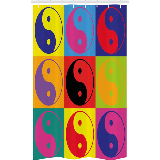 Henrich 8 Piece Polyester Shower Curtain Set + Hooks