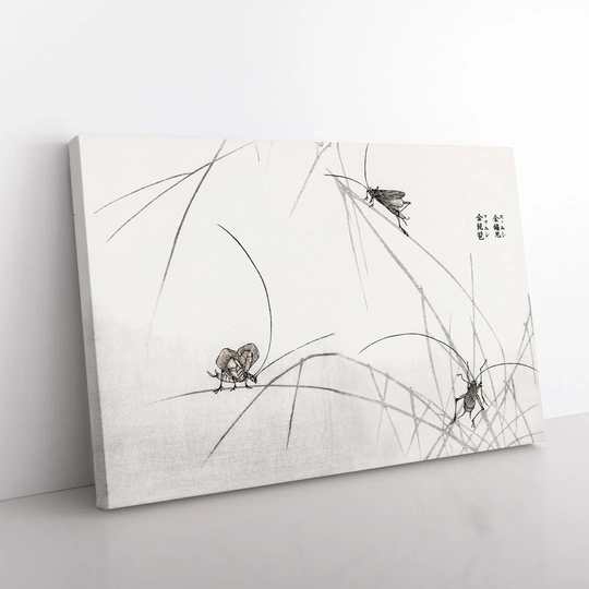 Crickets by Morimoto Toko - Wrapped Canvas Painting