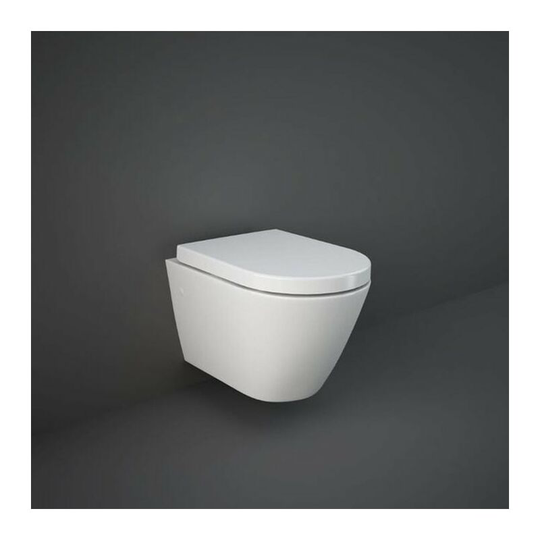 Rak Resort Rimless Wall Hung Toilet - Soft Close Seat