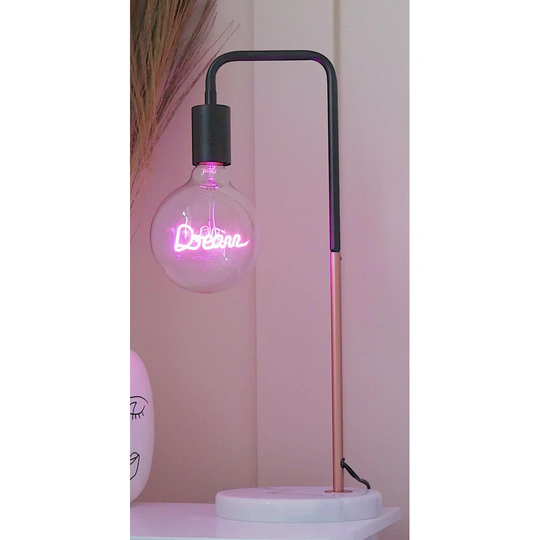 Stonyford 51Cm Black/Copper Desk Lamp Set with Outlet