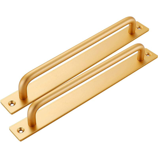 Groofoo - 2 Pieces Aluminum Alloy Bar Pulls Sliding Barn Door Cabinet Handle Hardware Bathrooms Shower Decorative Pull Handle with Heavy Duty