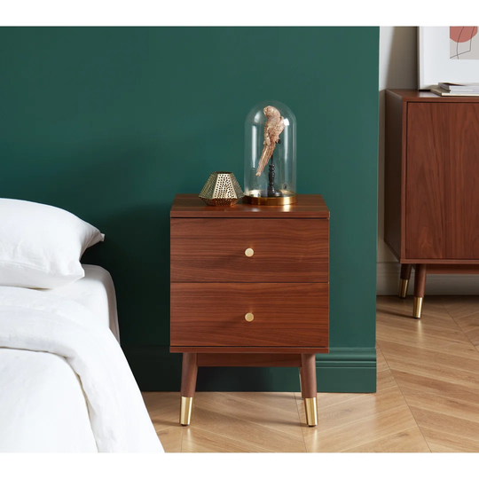 Cadagan 2 Drawer Bedside Table