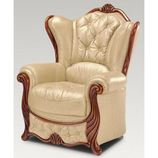 Christina Armchair Genuine Italian Leather Nut Sofa Settee Offer