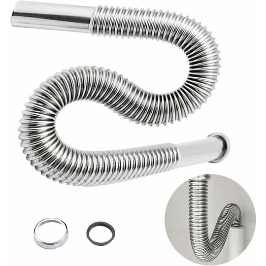 Sink siphon , Waste water hose for sink drain pipe , Siphon bathroom sink , U-shaped chrome siphon , Bathroom accessories for sinks and washbasins