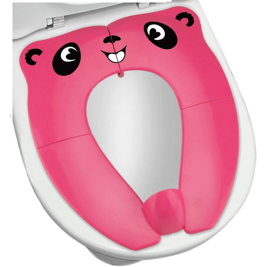 Baby Toilet Reducer - Travel Foldable Toilet Seat Portable Potty Seat For Infant Children (pink)