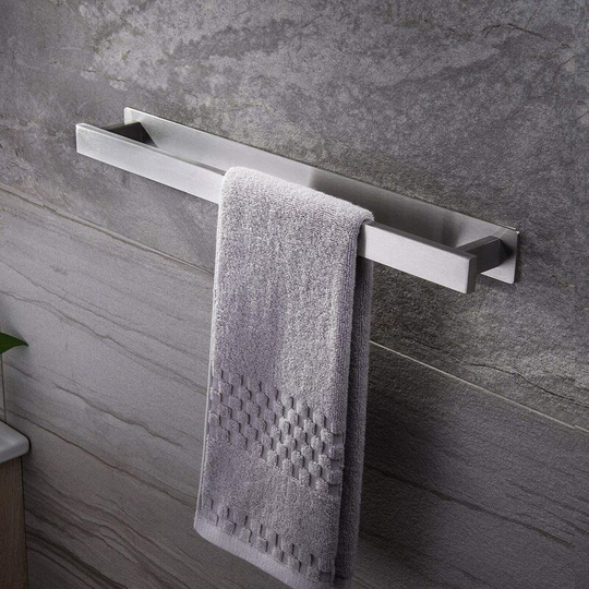 Perlerare - Bathroom Towel Rack Self Adhesive Towel Rack Stainless Steel Towel Rack 40cm