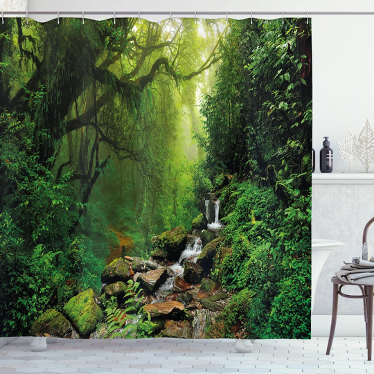 Babram Polyester Shower Curtain Set