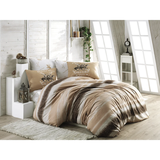 Salmon Cotton Modern & Contemporary Duvet Cover Set