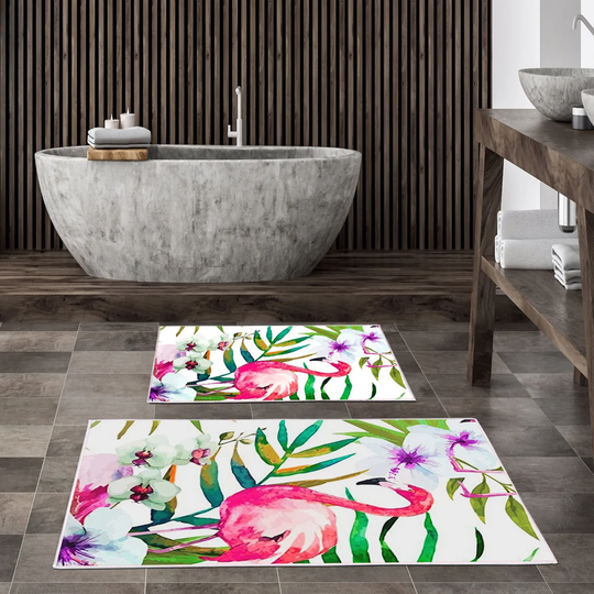 Emanoila 2 Piece set Rechtangle Bath Mat