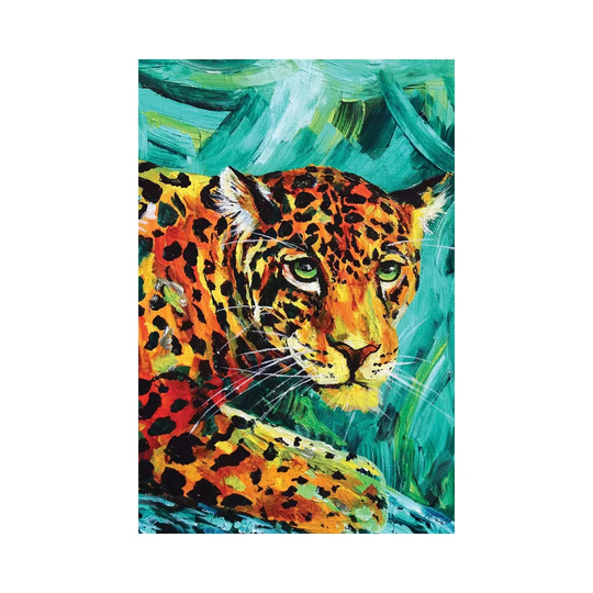 Jaguar by Lindsey Dahl - Wrapped Canvas Painting