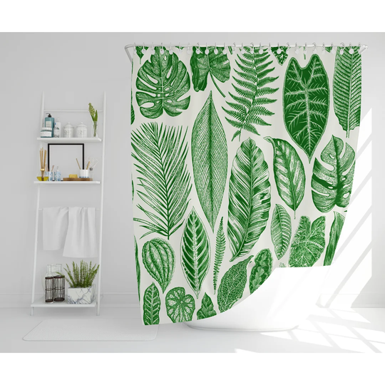Meleri Polyester Shower Curtain Set