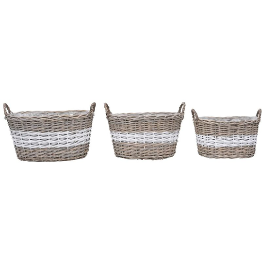 Jenna 3 Piece Plastic Planter Box Set by August Grove Brown