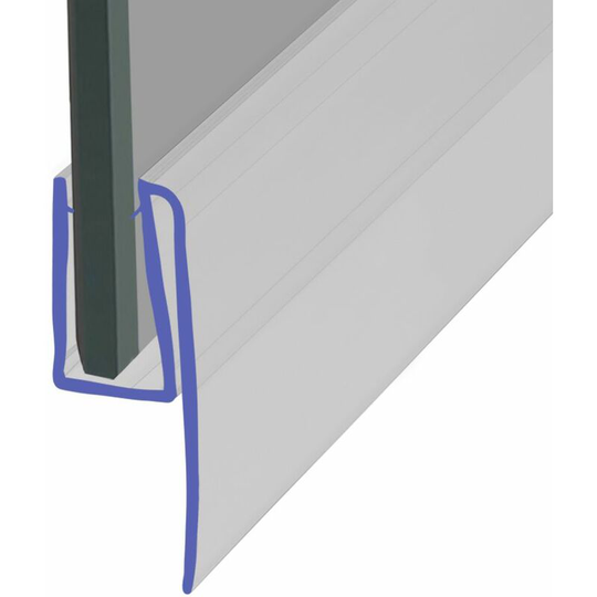 Shower Seal for Screens, Doors or Panels | Fits 6, 7 or 8mm Glass | Seals 12-17mm Gaps | SEAL134 (140cm) - Clear