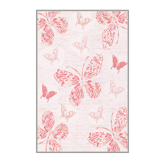Claiborne Power Loom Pink/Beige Rug