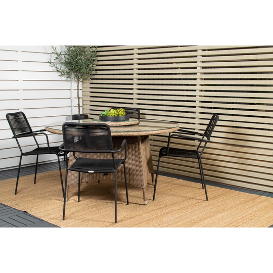 Broyles 5 - Piece Bamboo Solid Wood Dining Set