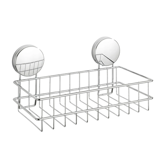 WENKO Static-Loc® Plus wall shelf Osimo, bathroom shelf, fix without drilling