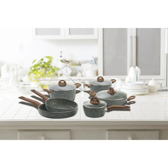 Shellman 6 Piece Aluminum Non Stick Cookware Set