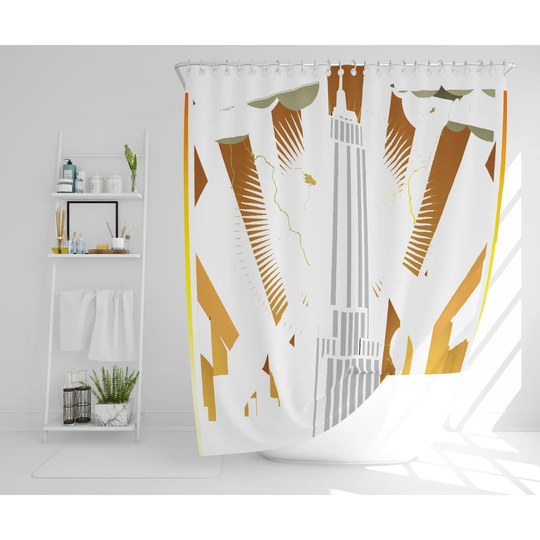 Nash Polyester Shower Curtain Set