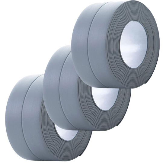 Perlerare - pvc Wall Sealing Tape Adhesive Tape Seal Strip Waterproof Mildew Proof for Bathroom Shower Kitchen Windows and Doors, 320x3.8cm*2