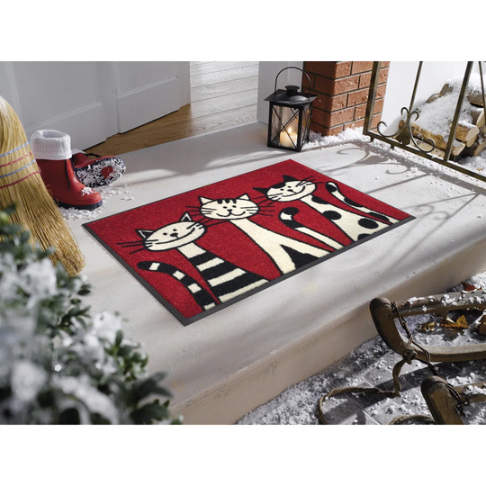 Three Cats Doormat