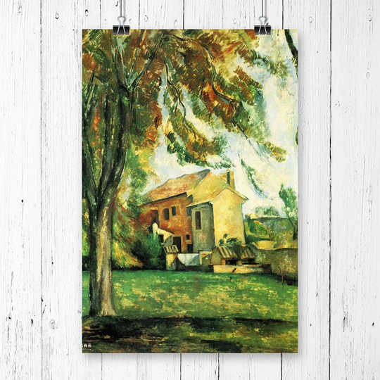 'Landscape' by Paul Cezanne Painting Print