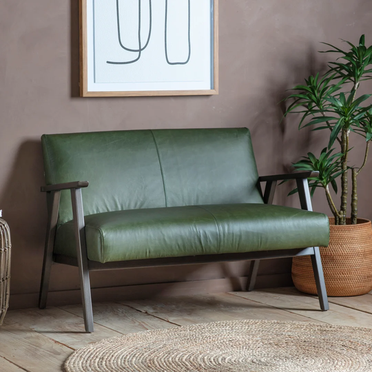 Howton Genuine Leather 2 Seater Sofa