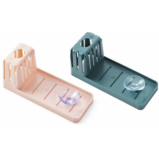 Sponge drain grid, 2 sponge drain grids (dark blue + pink)