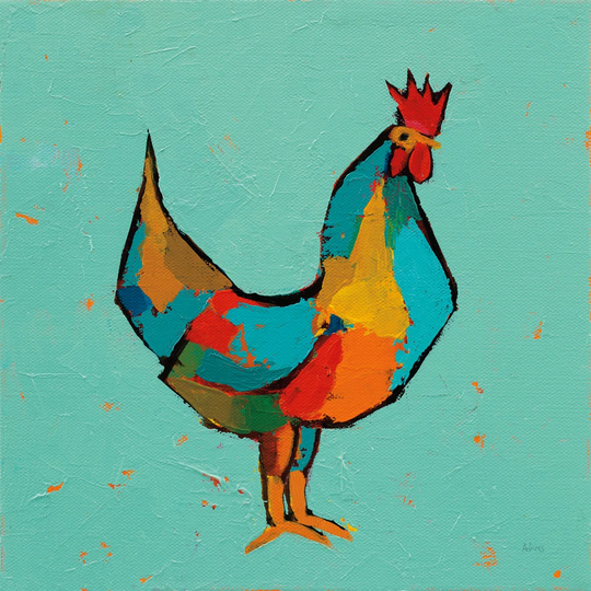 The Strutter by Phyllis Adams - Wrapped Canvas Painting