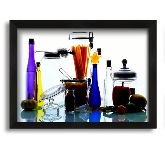 Kitchen Utensils - Picture Frame Graphic Art on Canvas