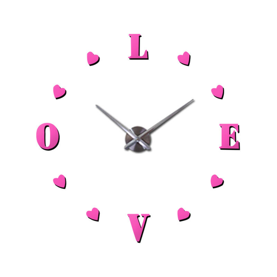 BetterLife European and American personality diy Super Large Specifications Simple Mirror Wall Clock 3D Creative Sticker Sticker Watch Eva Acrylic