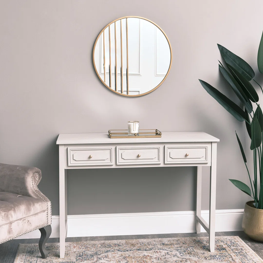Lakie Round Metal Framed Wall Mounted Bathroom Mirror