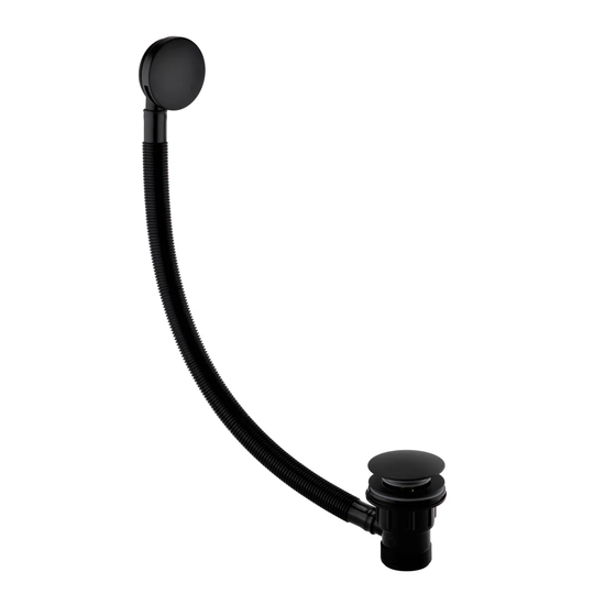 Round Clicker Bathroom Sink Drain Waste with Overflow