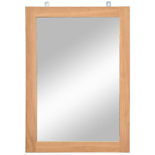 Wall Mirror Solid Teak 50x70 cm - Hommoo