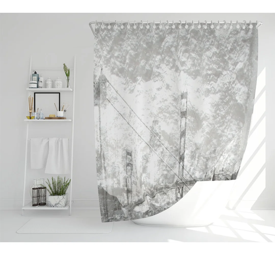 Dilraaj Polyester Shower Curtain Set