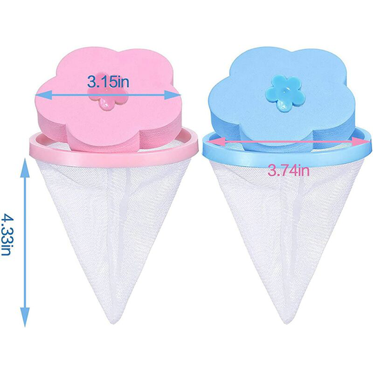 Plum Washing Machine Hair Filter Cleaning Mesh Bag,Floating Pet Hair Lint Mesh Remover,Washing Machine Lint Catcher,Reusable Floating Laundry Lin