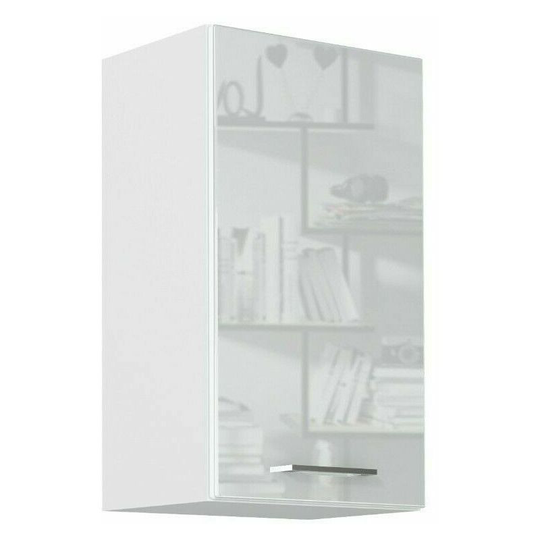 400 Kitchen Wall Unit 40cm Cabinet Cupboard Upper White Gloss Soft Close Door Rosi - White High Gloss