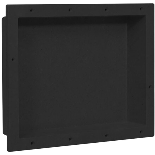 Shower Niche Matt Black 41x51x10 cm