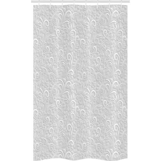Haryan 8 Piece Polyester Shower Curtain Set + Hooks