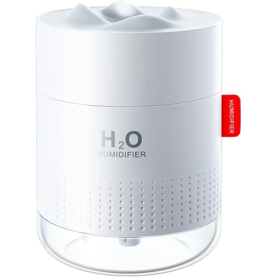 Ilovemilan - Air Humidifier, 500ml Quiet Ultrasonic Mist Humidifiers 2 Mist Modes with led Auto Shut Off Waterless for Home Office Living Room Bedroom