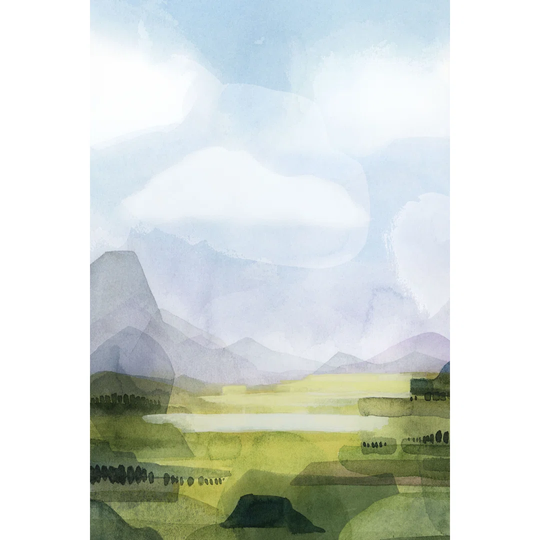 Verdant Vale I - Wrapped Canvas Painting