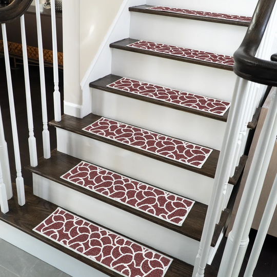 Stone Design Non-Slip Maroon Stair Tread